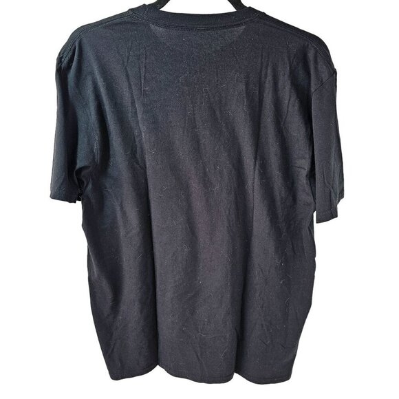 Disney Mickey Mouse Checkered Flag Outline on Black Graphic TShirt Unisex L NEW - Picture 4 of 4